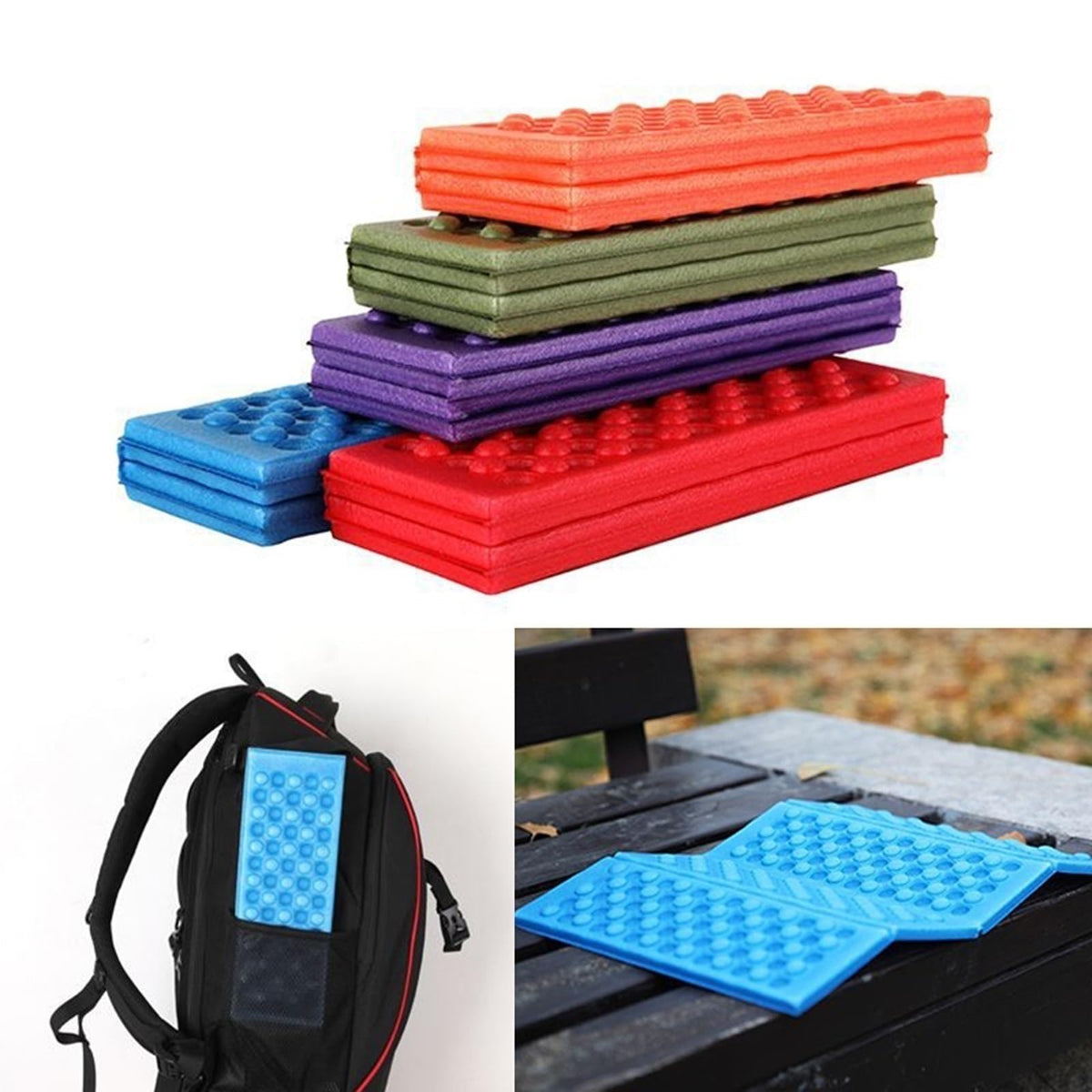 Foldable Stadium Seat Cushion with Storage Bag T6935