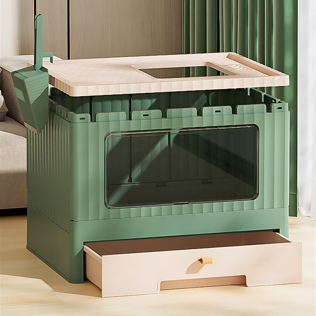 Foldable Cat Litter Box with Lid C570