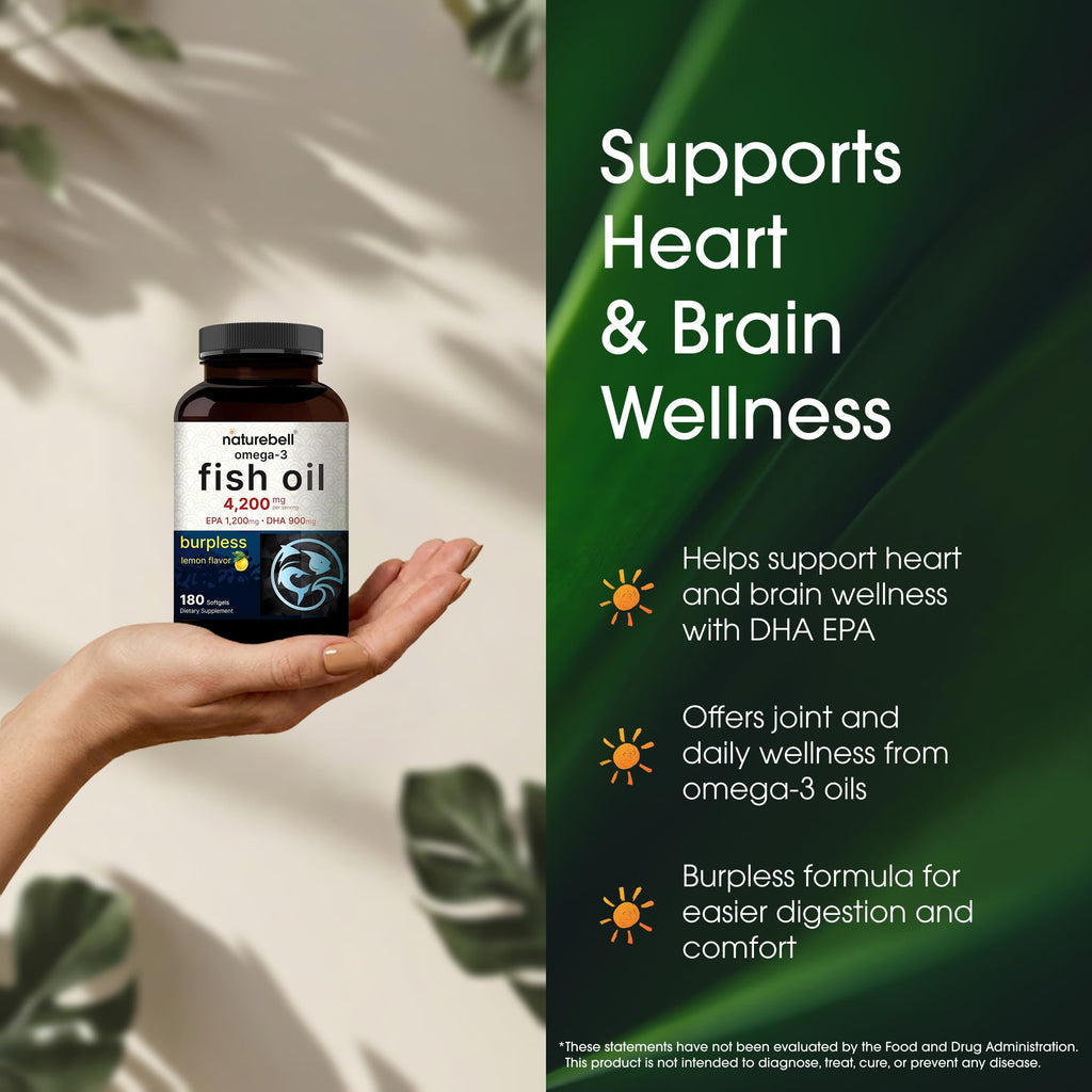 Omega-3 Fish Oil 180 Softgels Lemon Flavor G937
