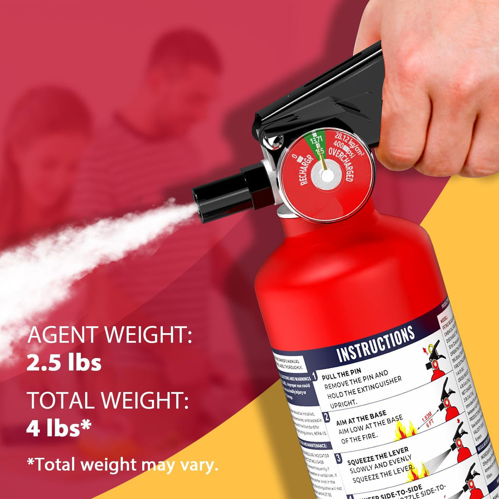 2.5 lb Dry Chemical Fire Extinguisher J1902