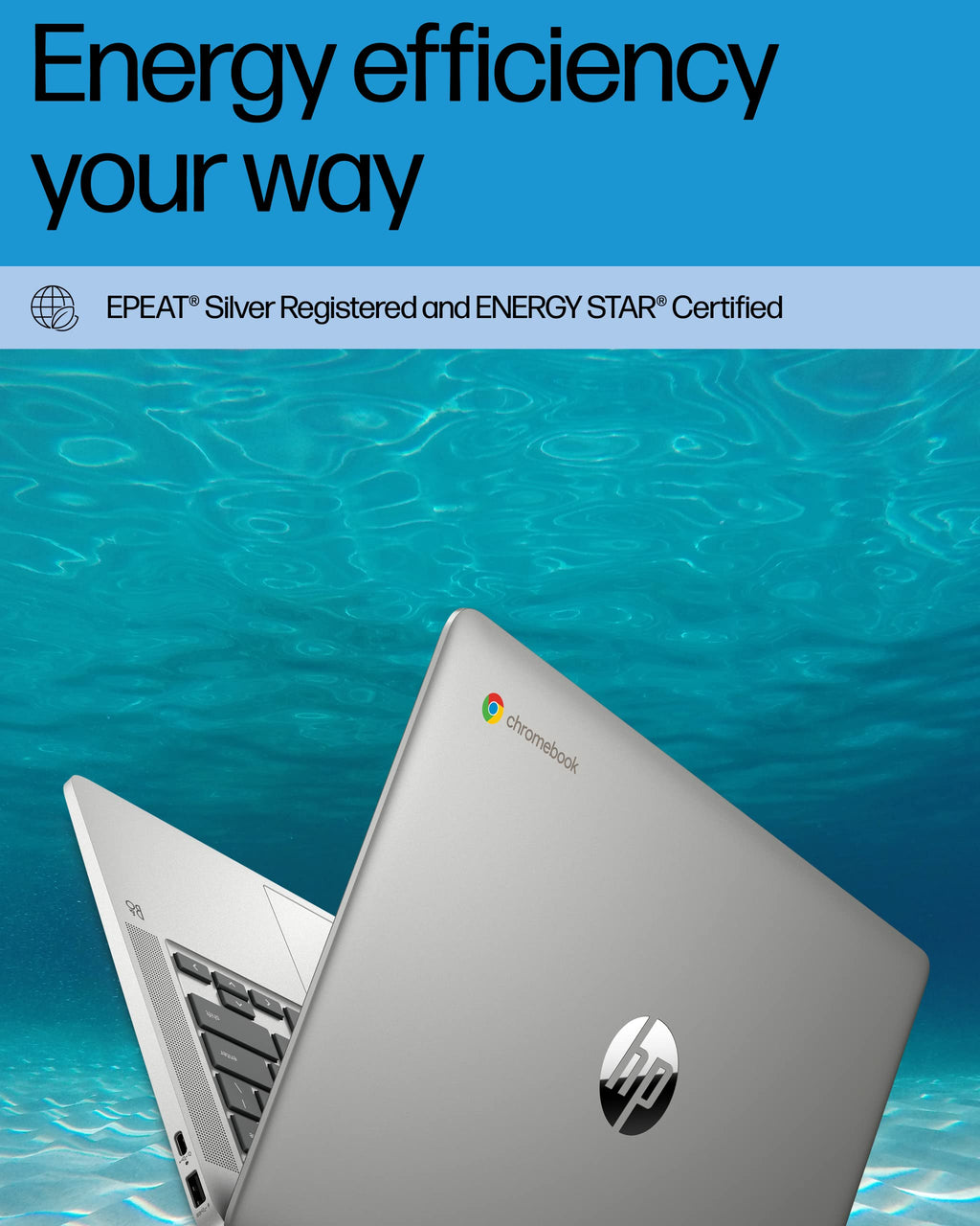 14 Laptop, Intel Celeron N4120, 4 GB RAM, 64 GB eMMC, Chrome OS, Mineral Silver R9915