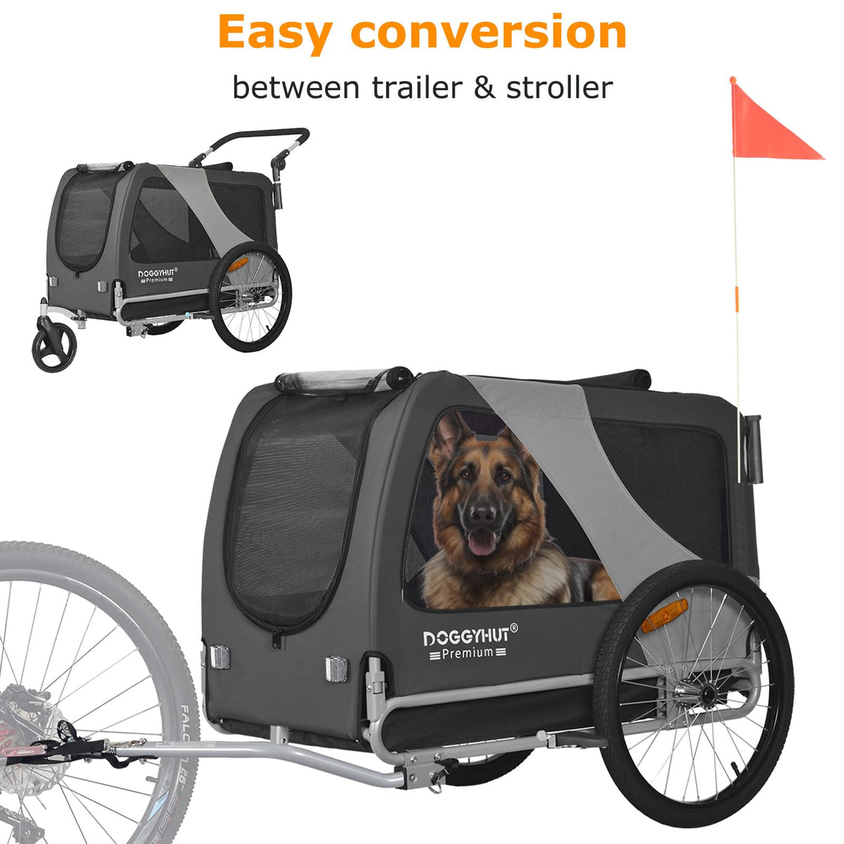 X Large Pet Bike Trailer & Stroller L7862