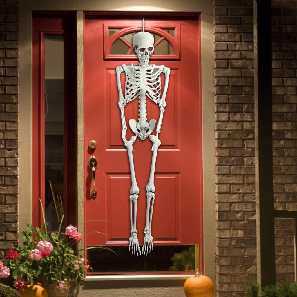 5.4FT Poseable Life Size Plastic Skeleton O95293