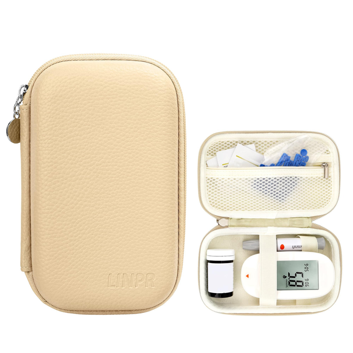 Light Khaki Diabetic Monitor Case I13583