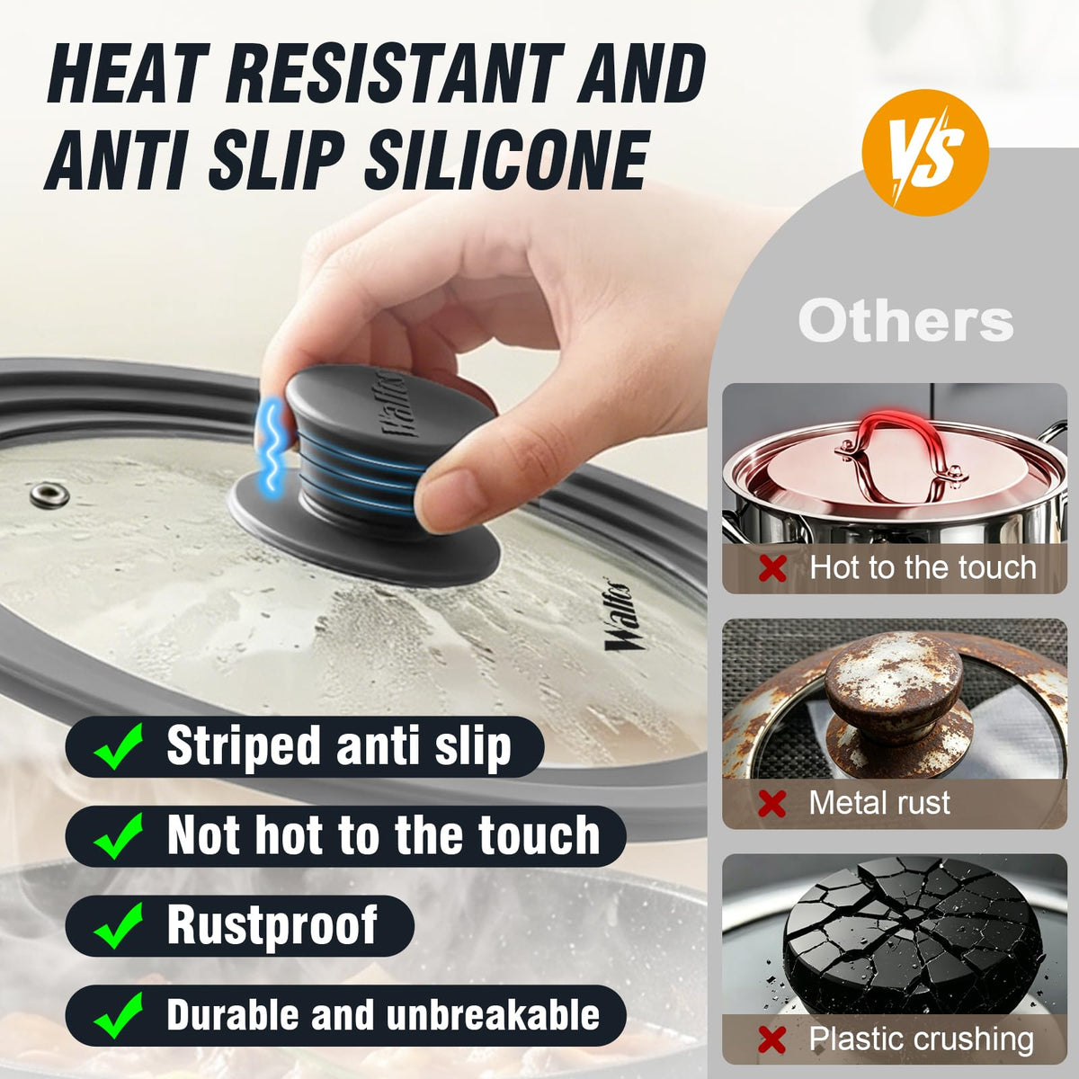 Tempered Glass Universal Lid for Pots, Pans and Skillets Q416