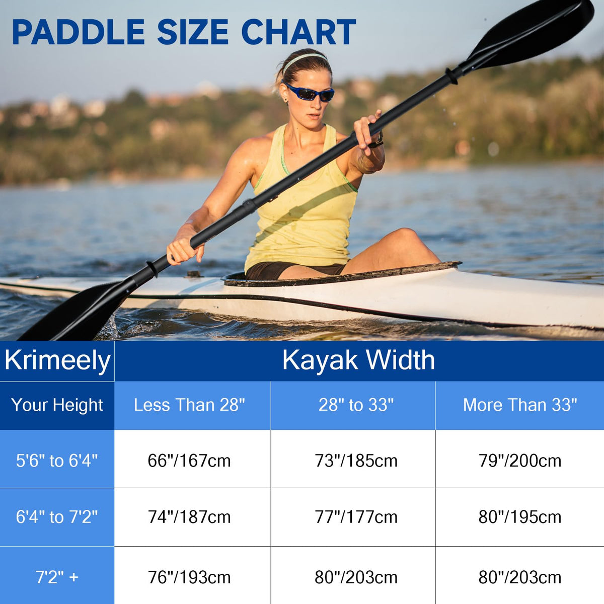 Telescoping Adjustable Kayak Paddle Q581