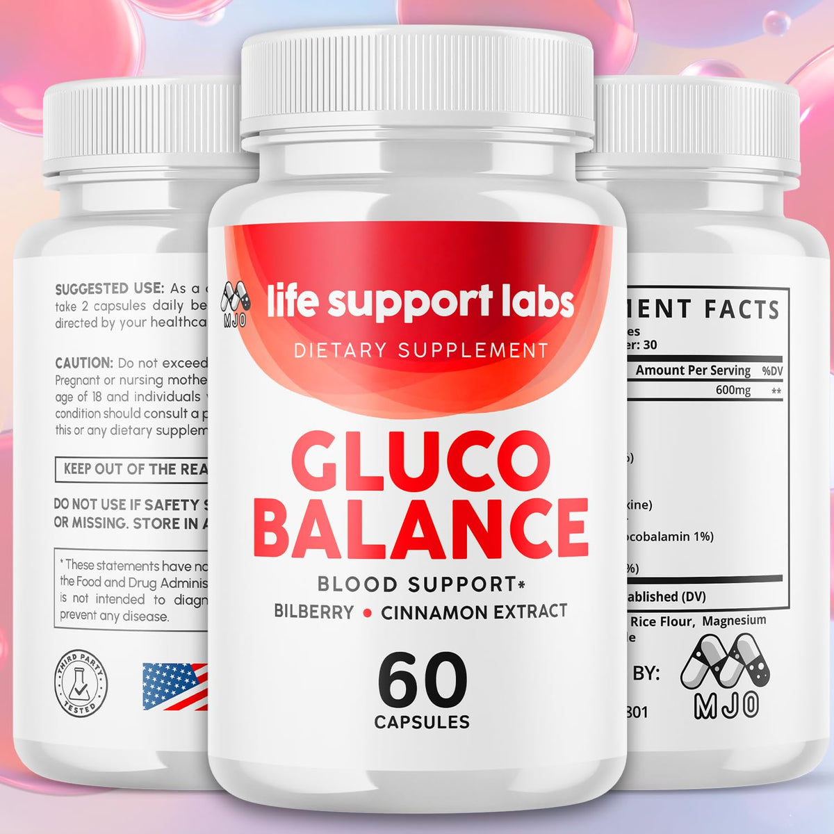 3 Pack 180 Capsules Blood Health Pills R2870