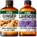 Ginger Hair Oil & Lavender Diffuser Essential Oil Set 2x4 fl oz S488