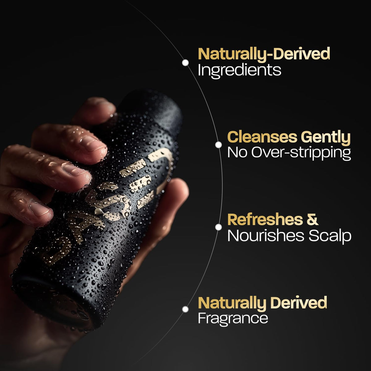 Shampoo, Conditioner & Leave-In Conditioner with Peppermint, Coconut & Avocado Oil Q306