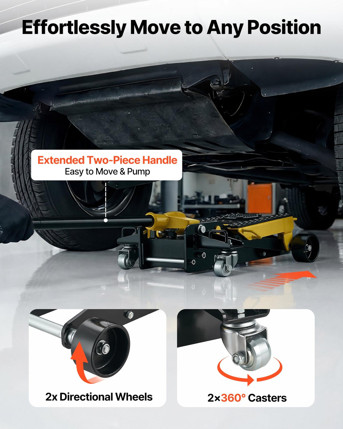 2 Ton Steel Hydraulic Floor Jack Q749
