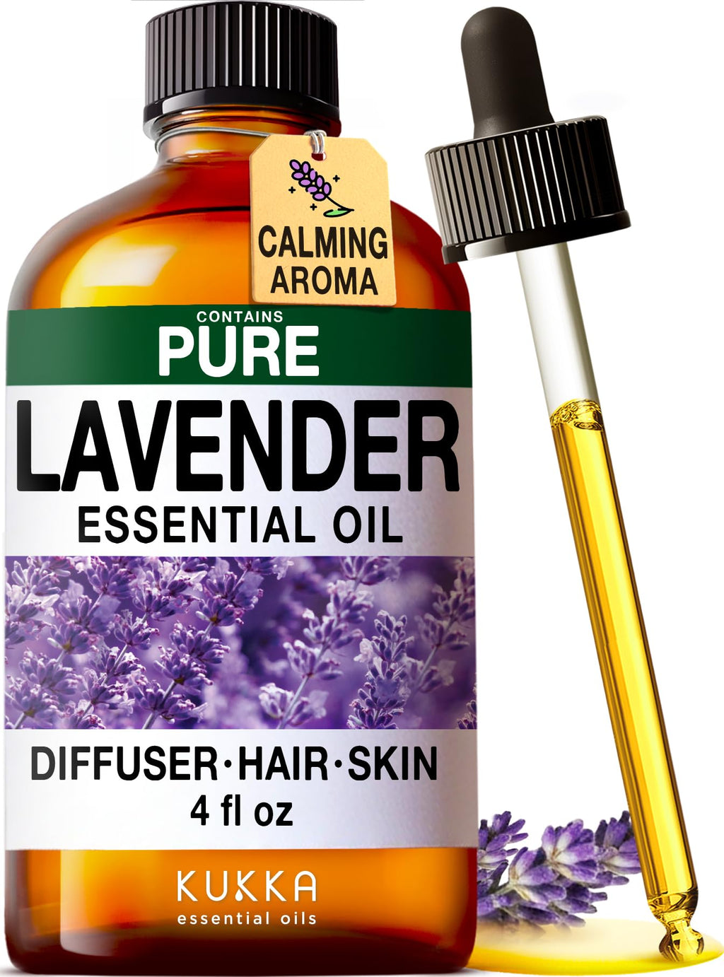 Ginger Hair Oil & Lavender Diffuser Essential Oil Set 2x4 fl oz S488