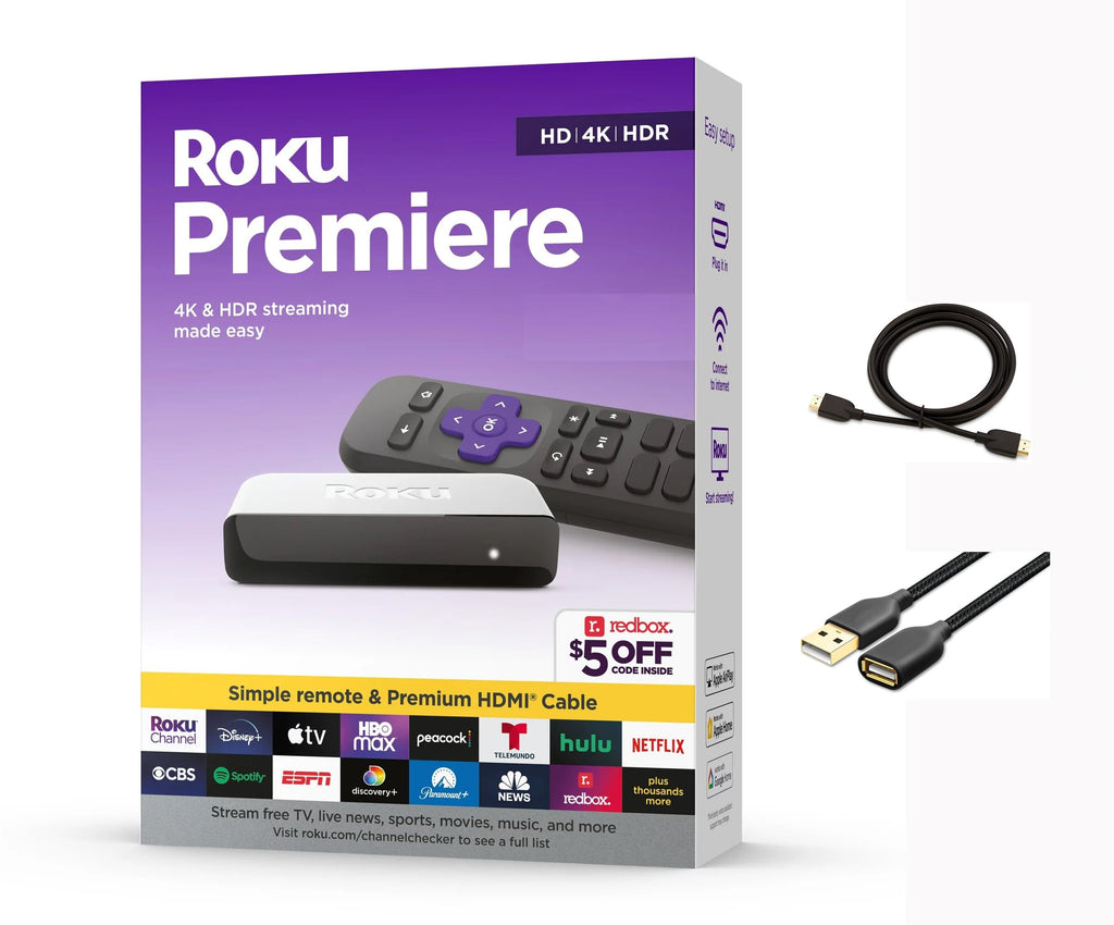 4K HDR Streaming Media Player with HDMI Cable and Remote J139