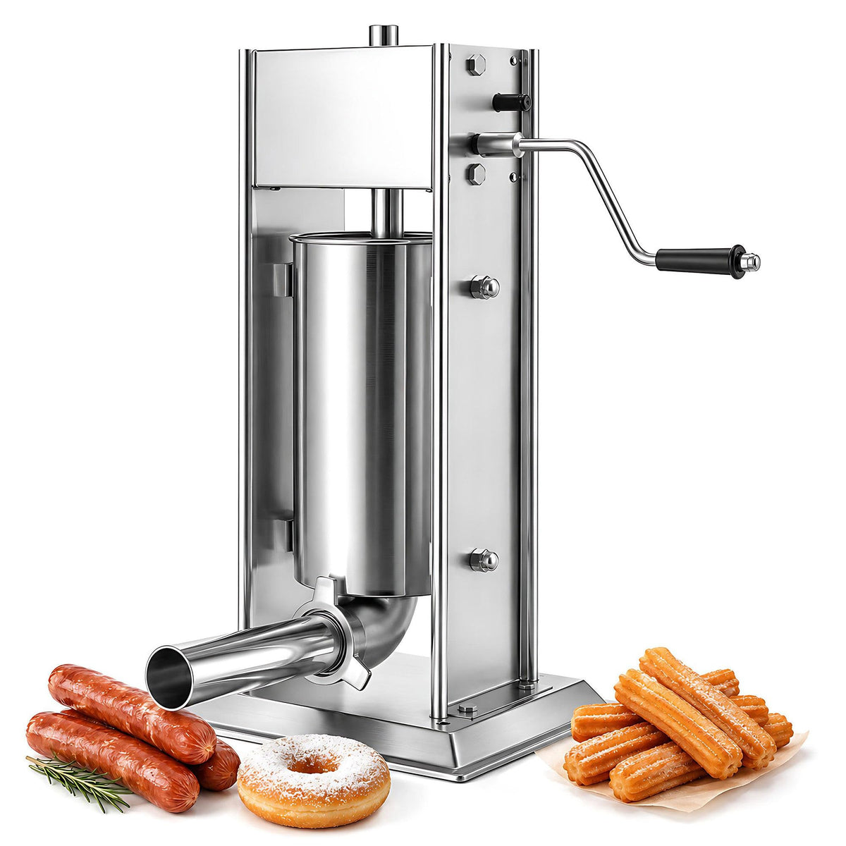 3L/5L/7L Sausage Stuffer & Churro Maker 304 Stainless Steel Y282031