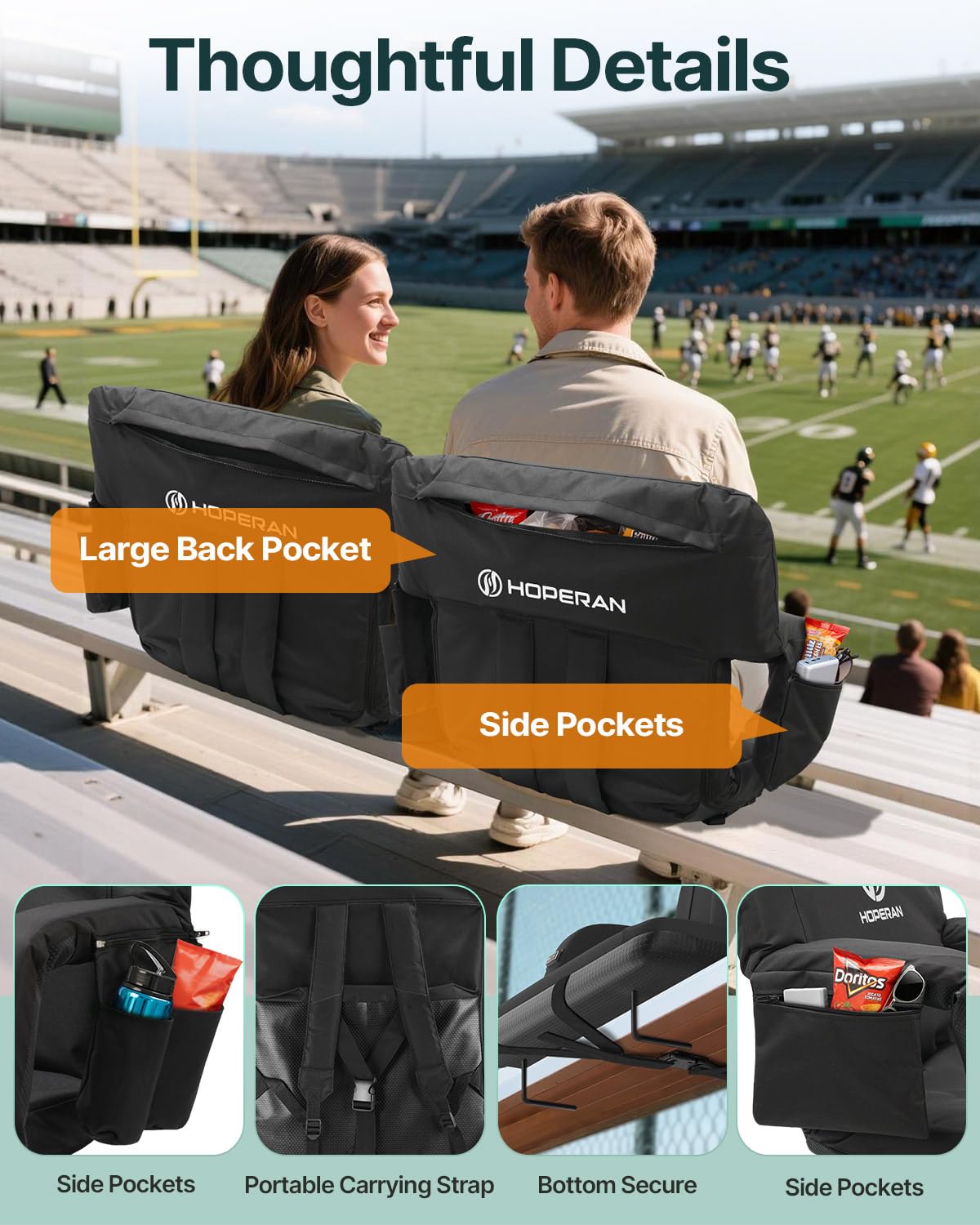 Massage Heated Stadium Seats for Bleachers C118058