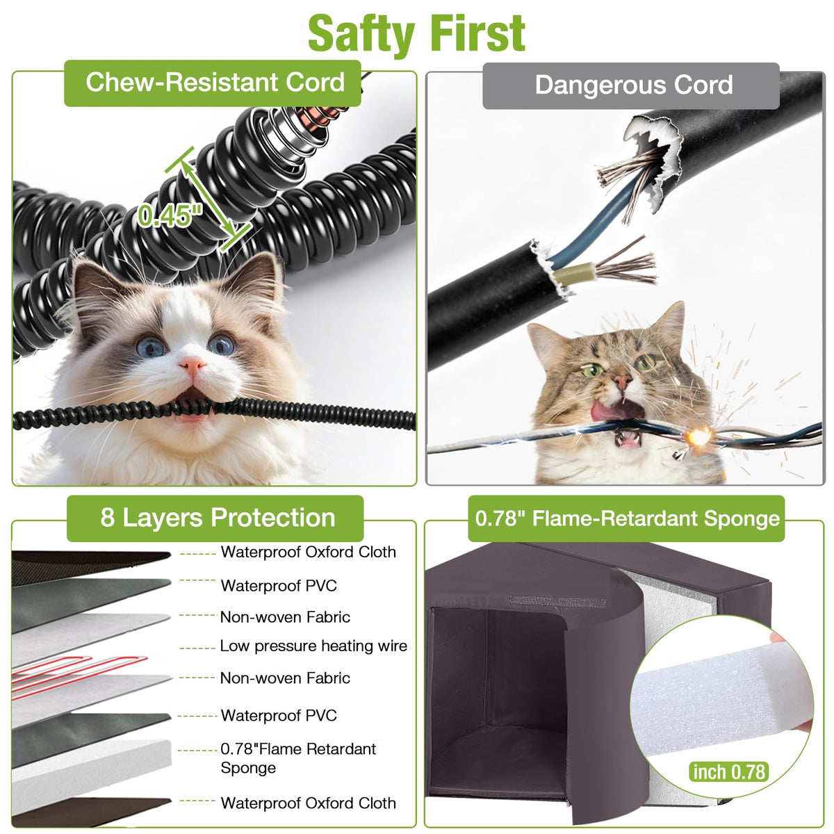 Heated Insulated Weatherproof Outdoor Cat House K322