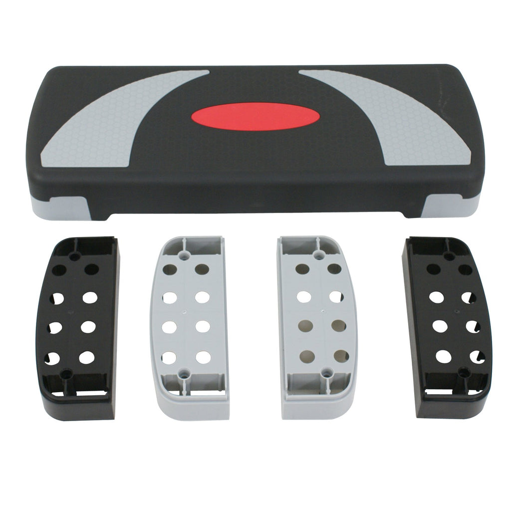 31" Adjustable Aerobic Step Platform with 4 Stackable Risers E7012