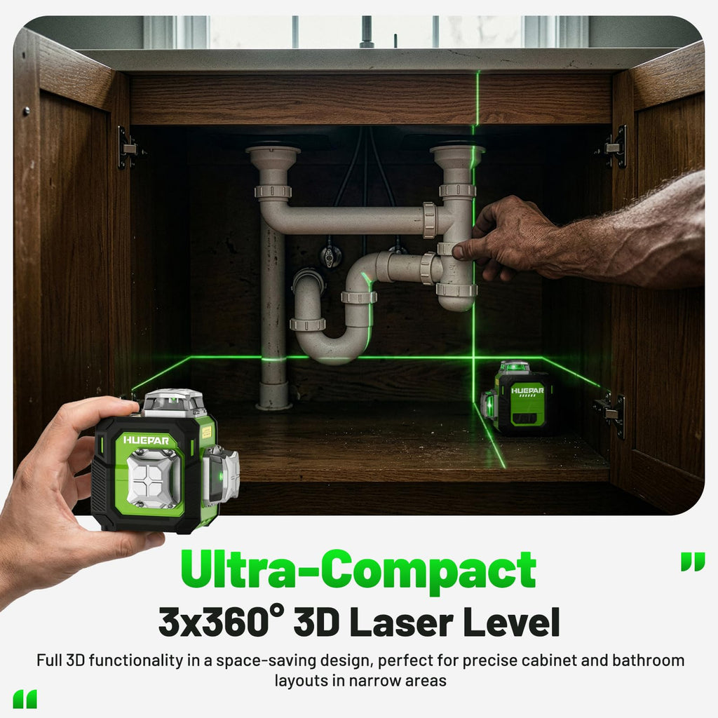 3D Laser Level 360° Self Leveling T9642