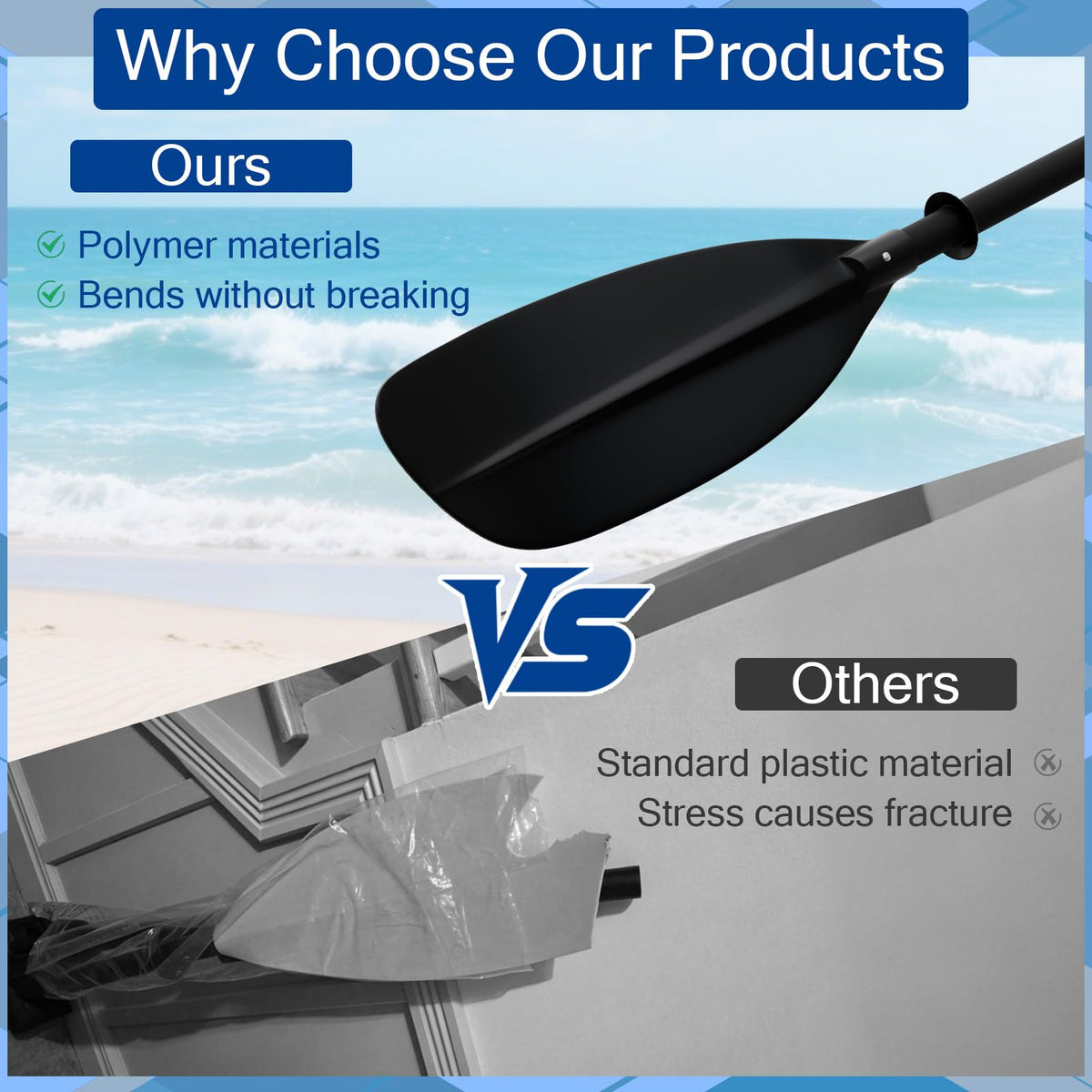Telescoping Adjustable Kayak Paddle Q581