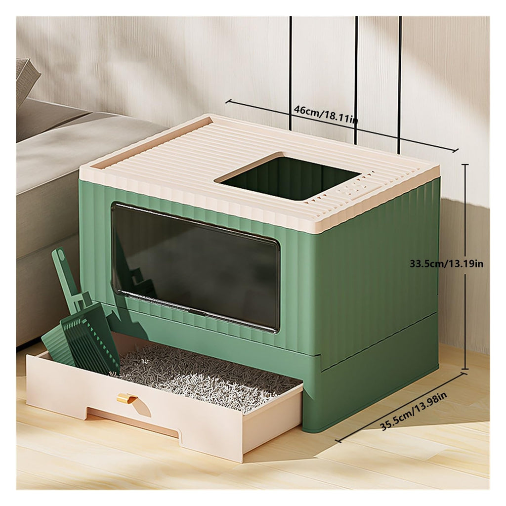Foldable Cat Litter Box with Lid C570
