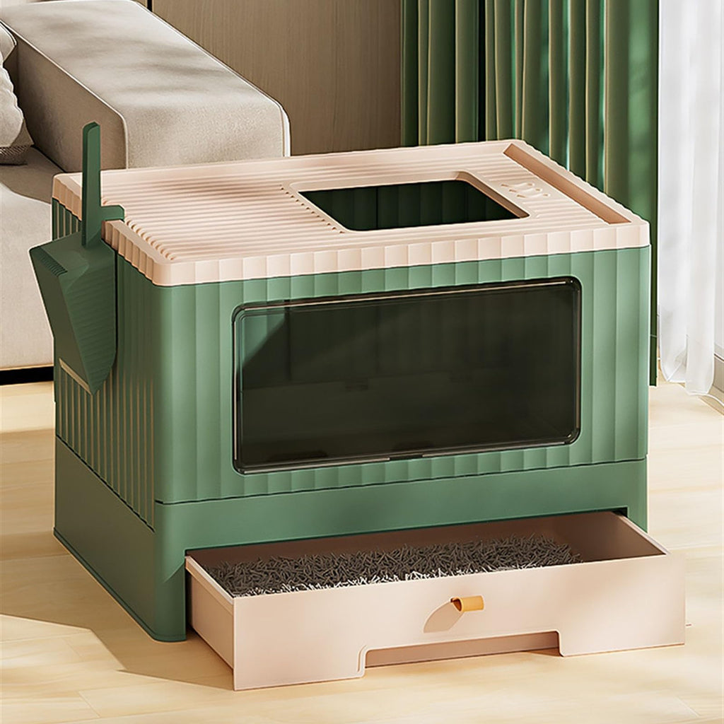 Foldable Cat Litter Box with Lid C570