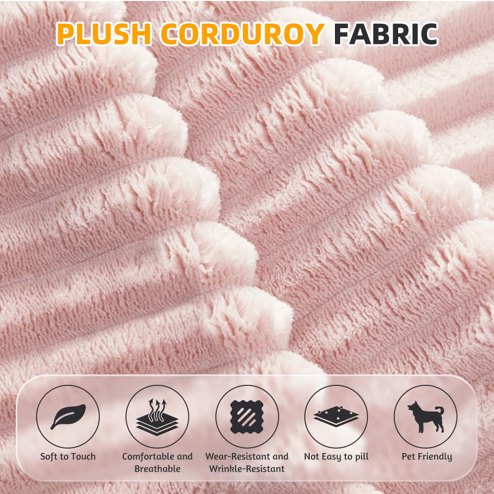 King Size Corduroy Futon Sofa Bed O896379