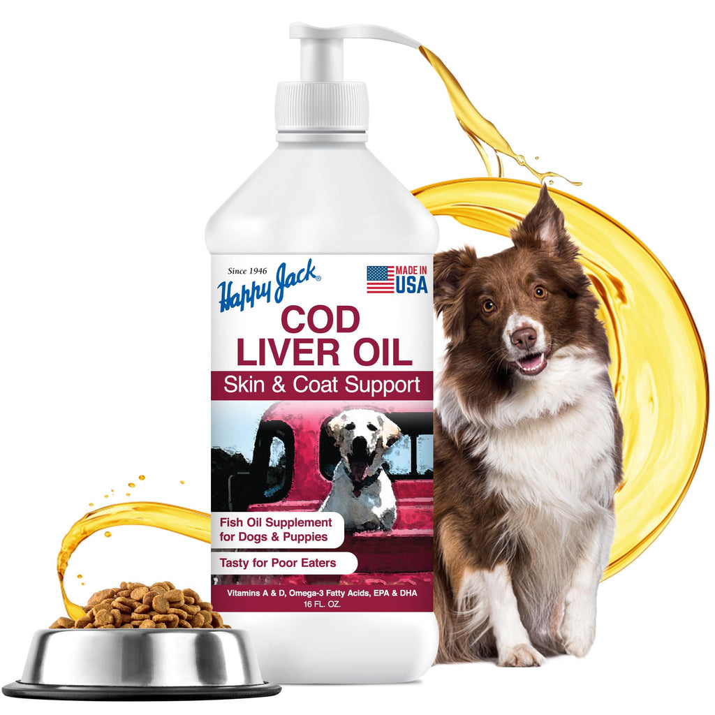 Cod Liver Fish Oil for Dogs 16 oz Y839