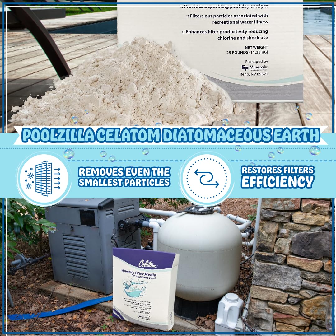 25LB Diatomaceous Earth Pool Filter Aid Q1899