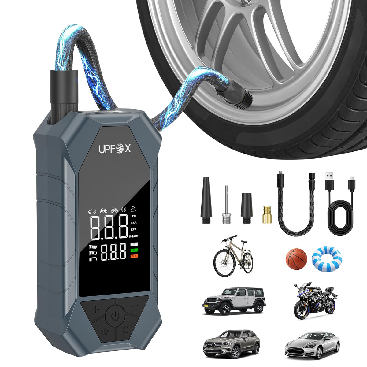 Portable Air Compressor 150PSI Digital Tire Inflator M27992