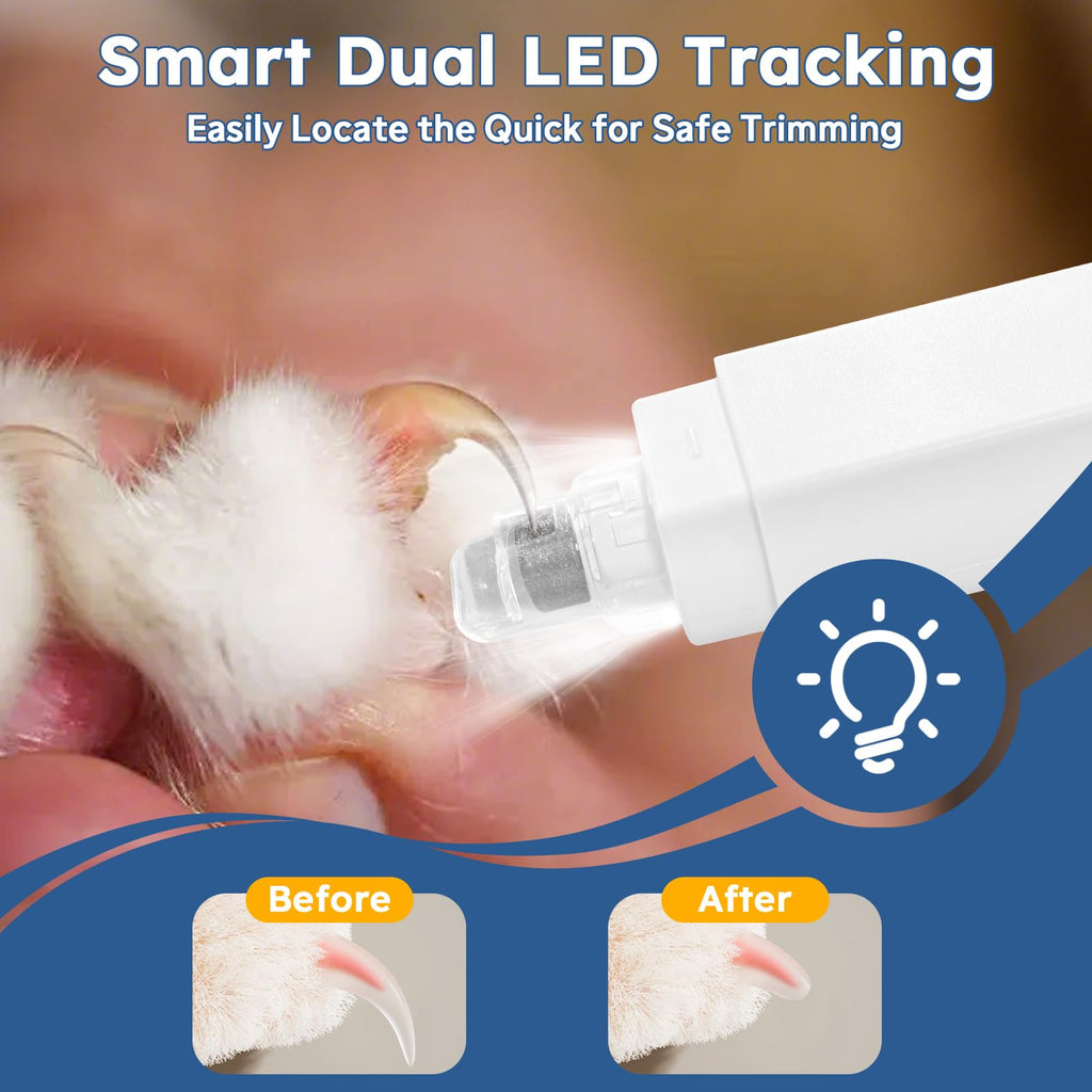 5-Speed Dog Nail Grinder with 2 LED Lights J22478
