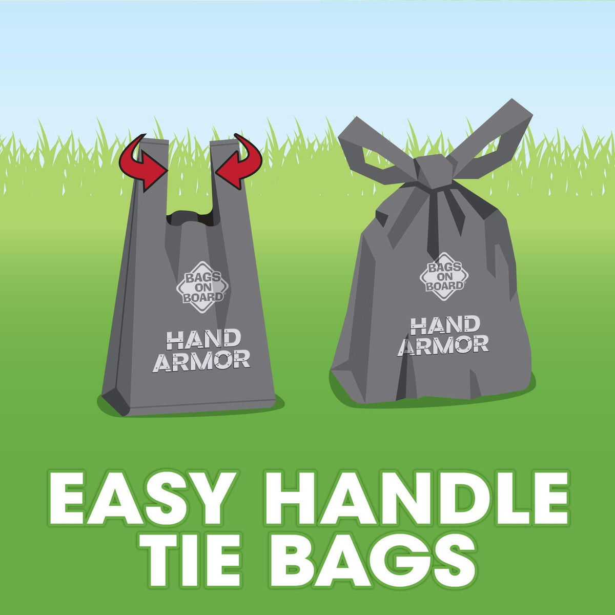 Dog Poop Bags with Easy Tie Handles, 200 Count S5212