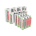 Rechargeable NiMH Battery Assortment Pack, AA AAA C D, 24 Pack N767
