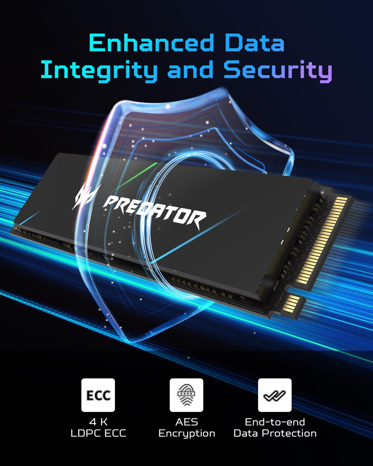 1TB NVMe PCIe Gen4×4 M.2 Internal SSD V863