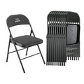 10 Pack Black Padded Folding Chairs O224