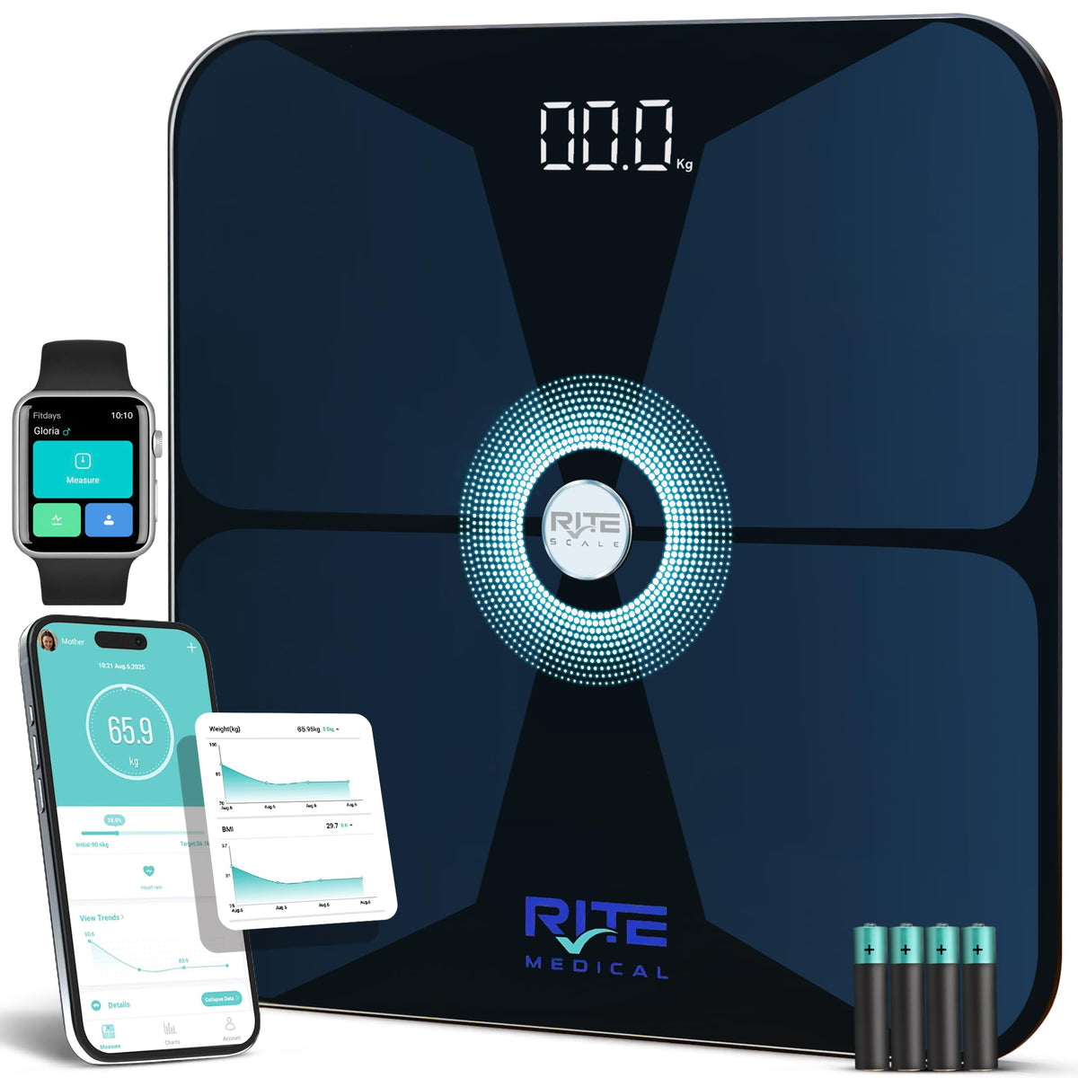 Digital Body Weight Scale with Mobile App Z37475