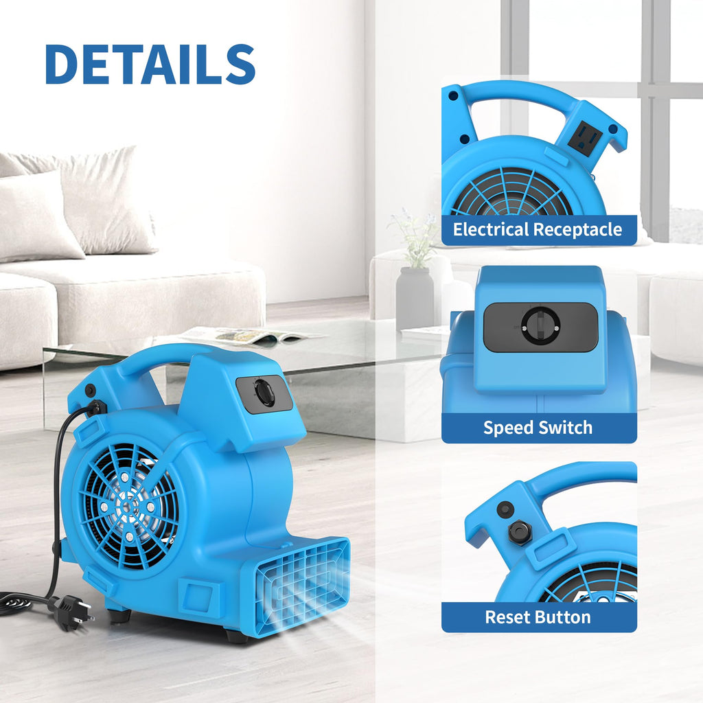 500 CFM High Velocity Floor Dryer I120