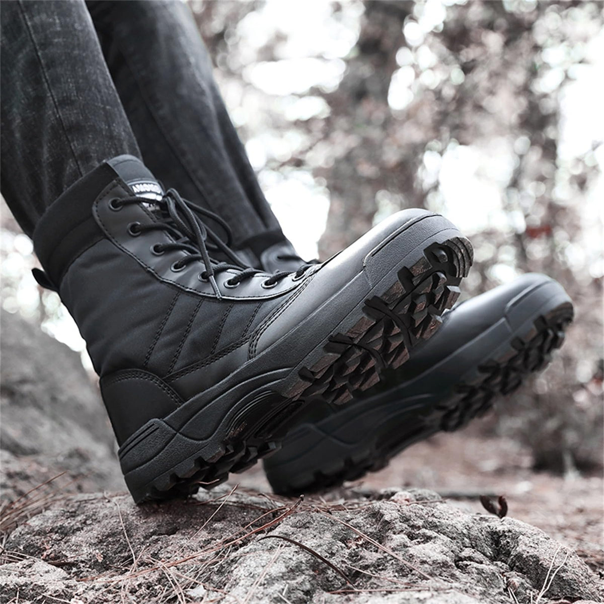 8 Inch High Top Suede Leather Military Tactical Boots E22469