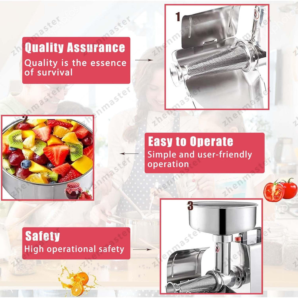 Stainless Steel Electric Tomato Strainer 450W T4178