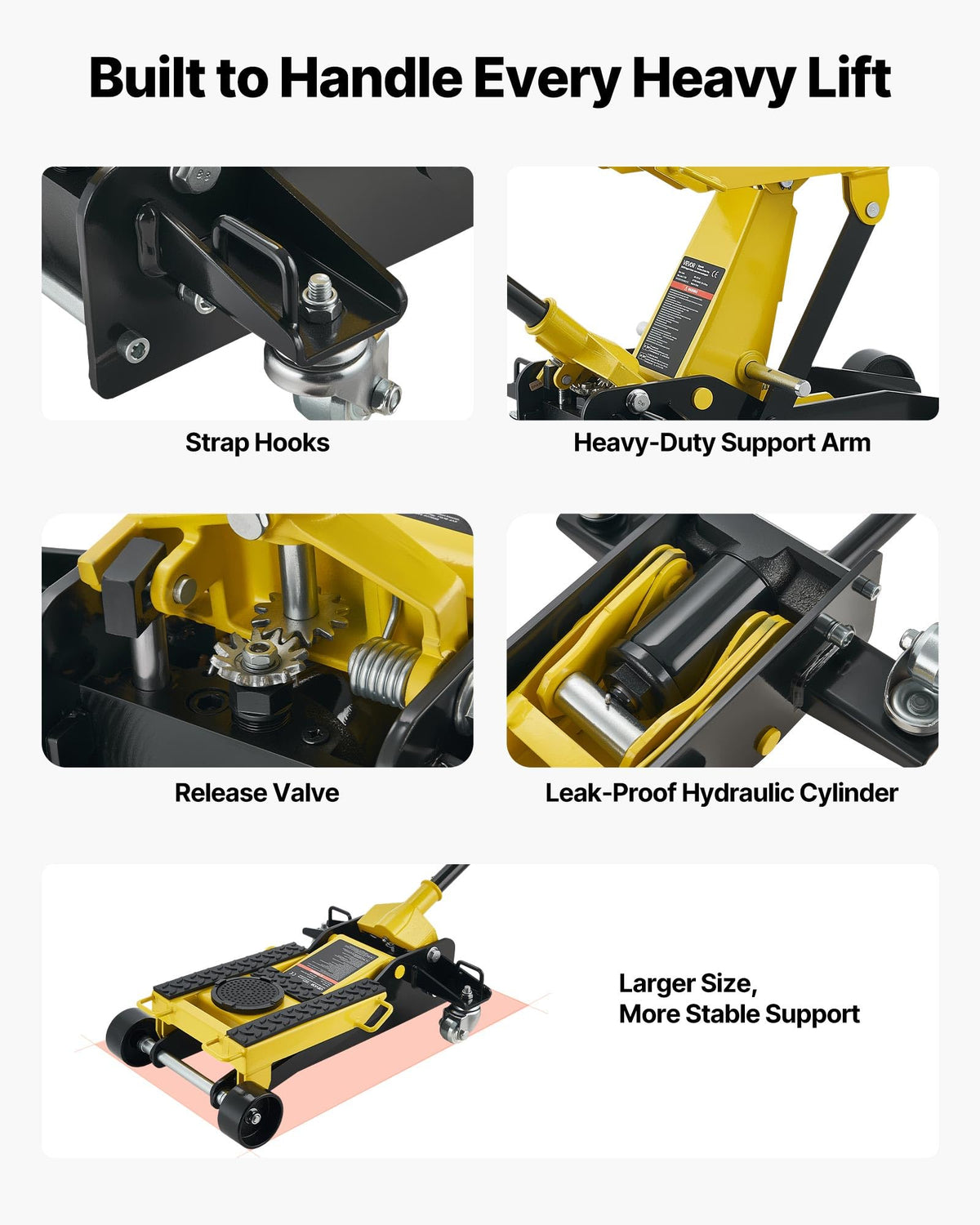 2 Ton Steel Hydraulic Floor Jack Q749