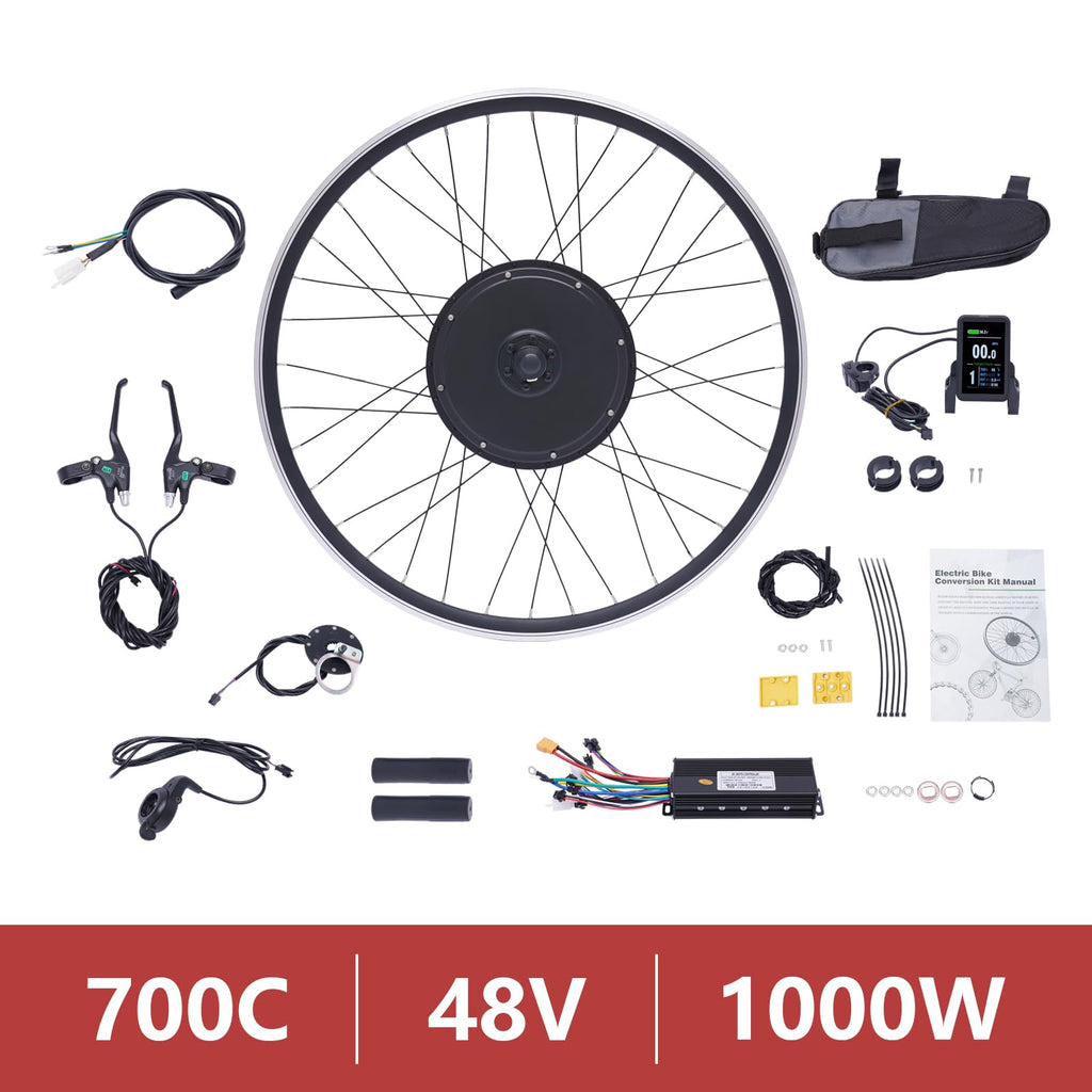 48V 1000W Electric Bike Conversion Kit with LCD Display C7202