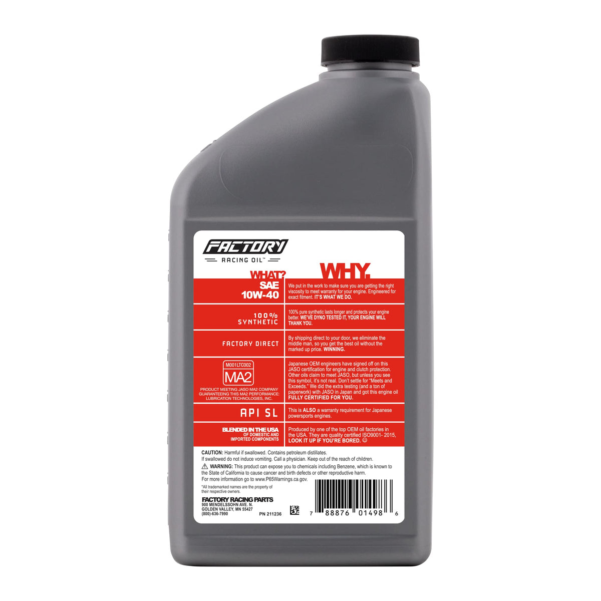 Oil Change Kit compatible with Kawasaki Motorcycles F14444