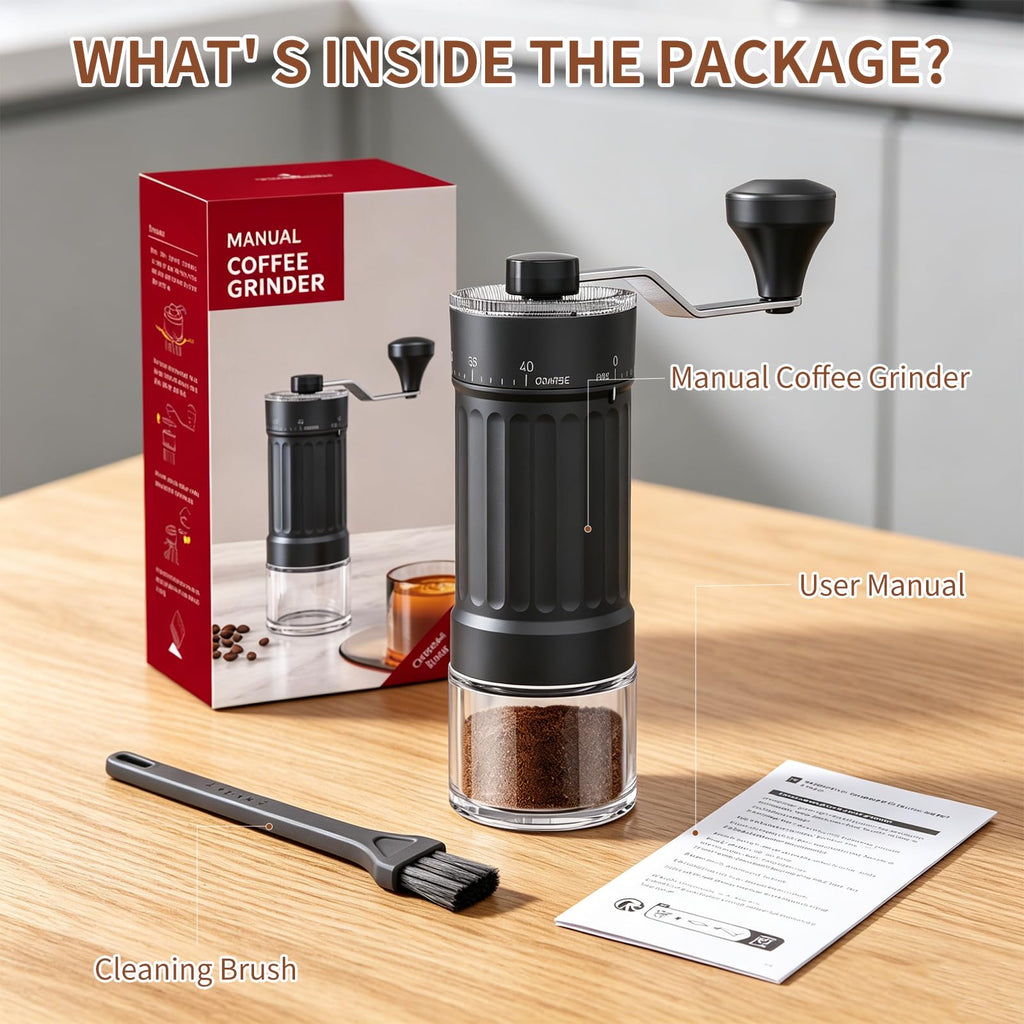 Manual Coffee Grinder 40 Adjustable Settings T74680