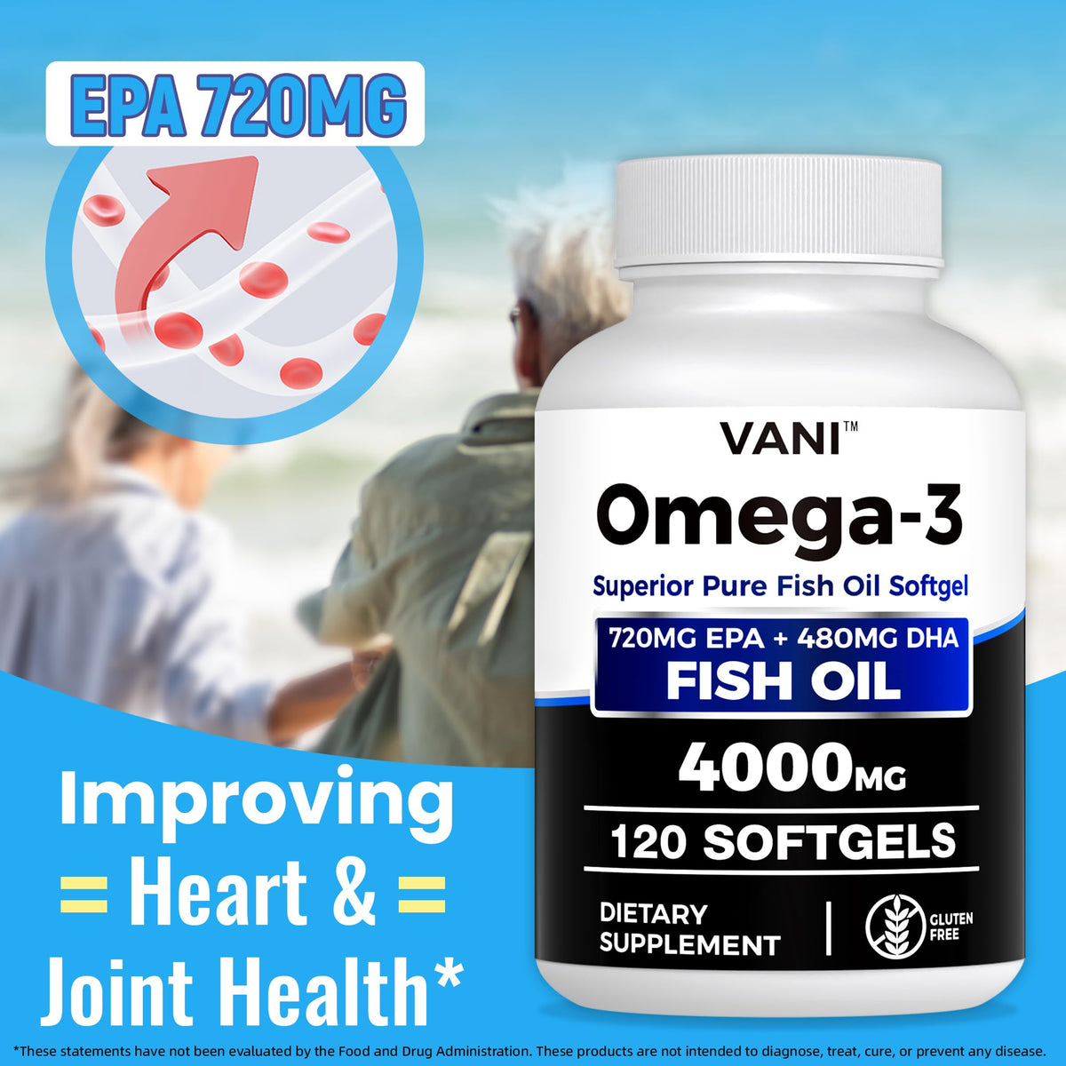 Omega 3 Fish Oil 4000mg 120 Softgels EPA DHA X215