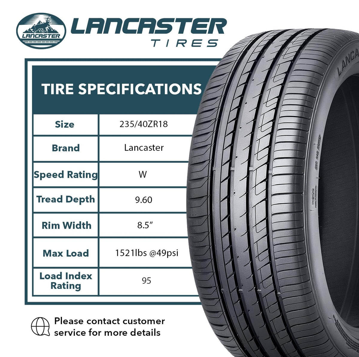 All Season 235/40ZR18 95W XL Passenger Tire C653185