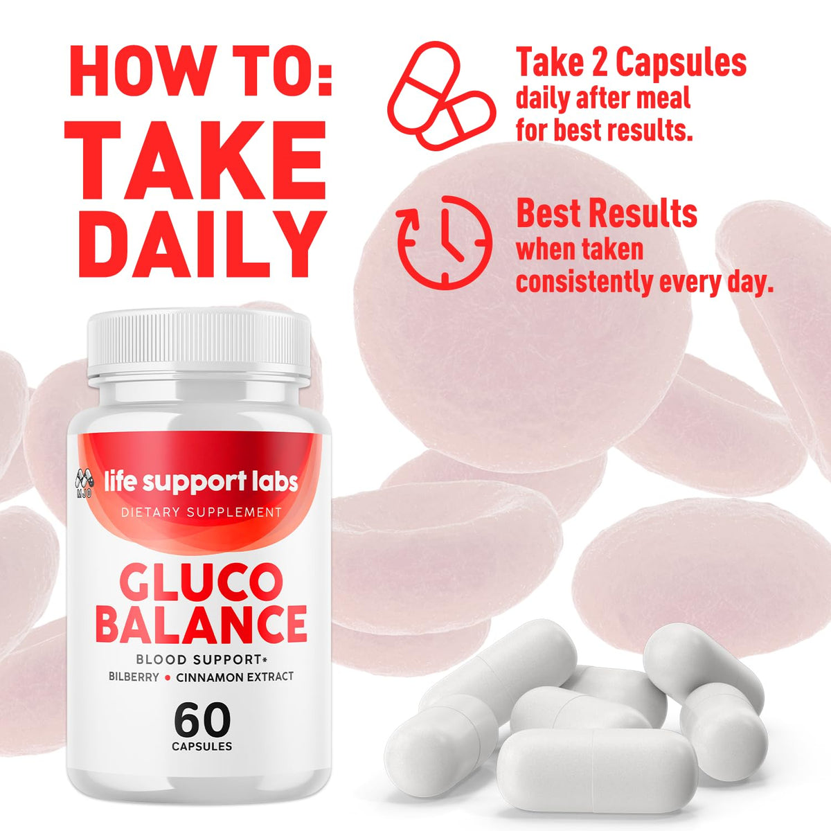 3 Pack 180 Capsules Blood Health Pills R2870