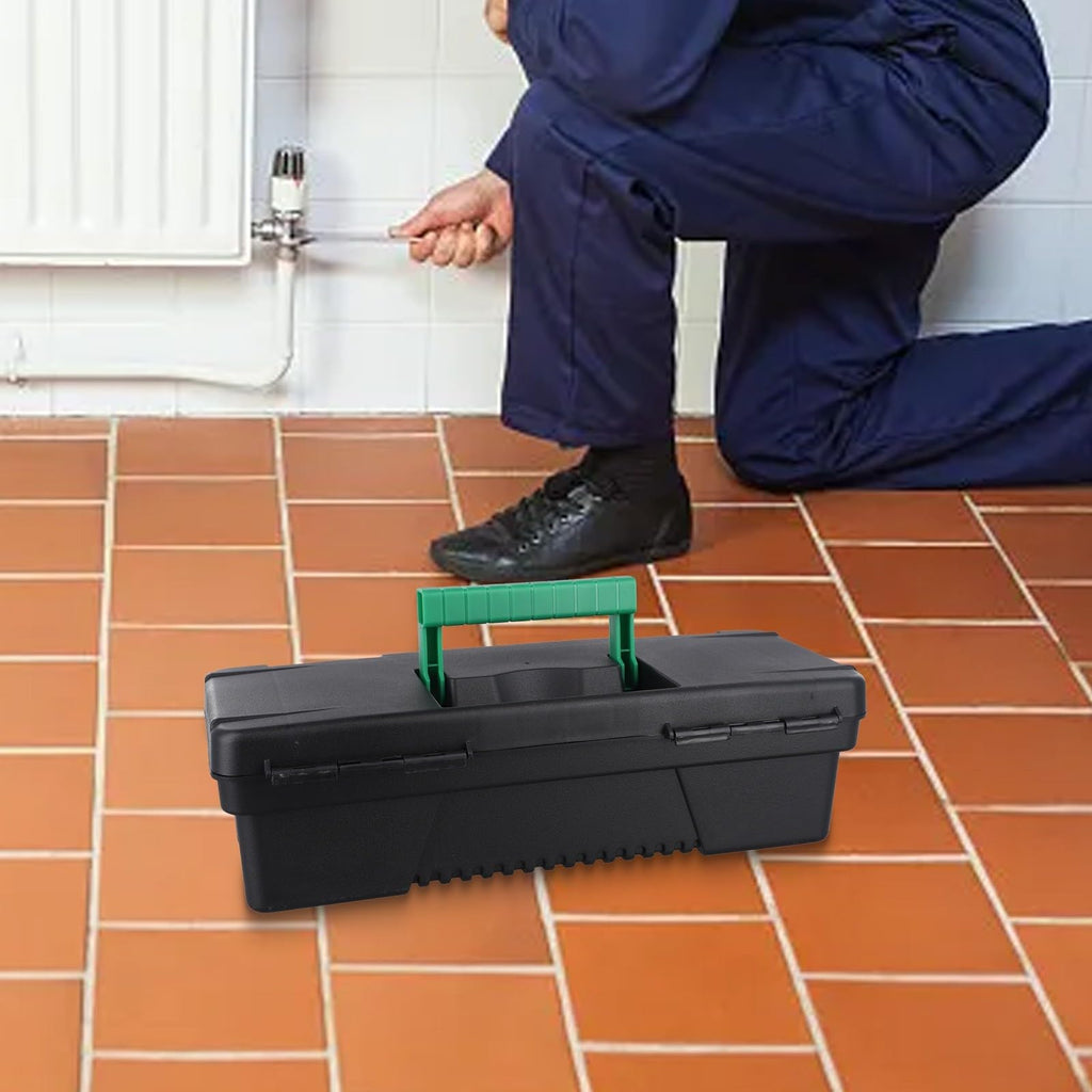 10 Inch Portable Plastic Toolbox with Ergonomic Handle Y51764
