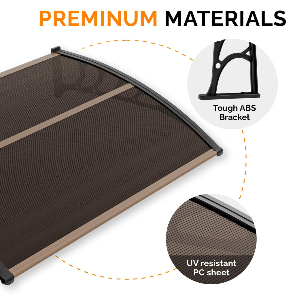 40" x 60" Polycarbonate Door Awning I3762