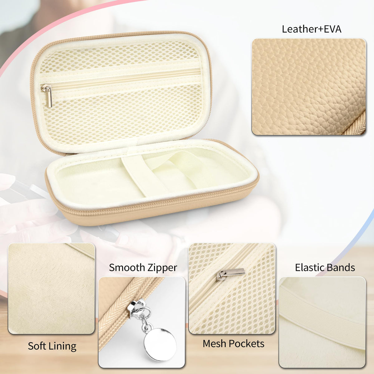 Light Khaki Diabetic Monitor Case I13583