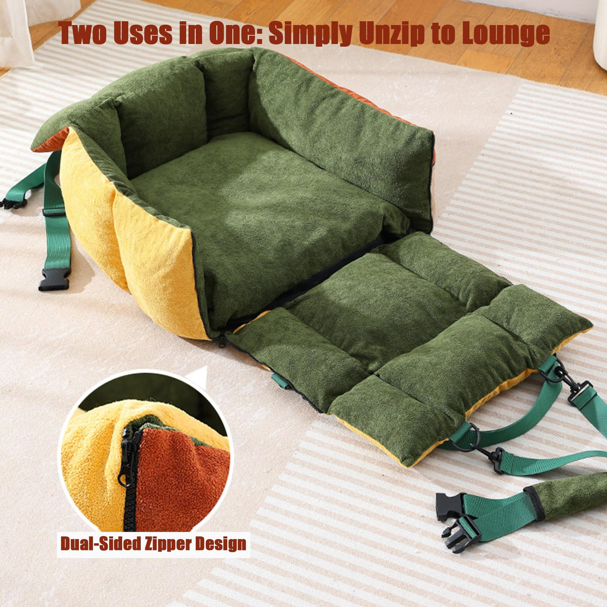 2-in-1 Dog Car Seat for Small Dogs C9941