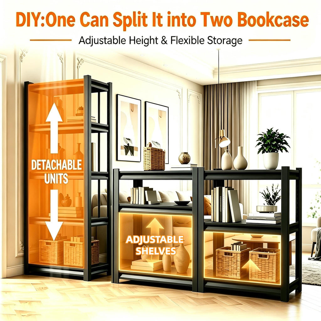5 Tier Heavy Duty Metal Bookshelf Z20233