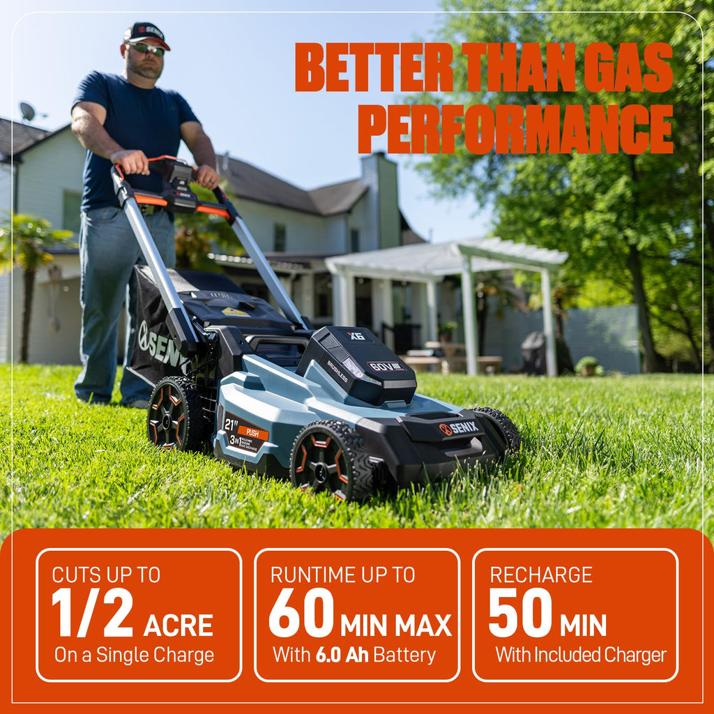 60V Electric Cordless Push Mower T45684